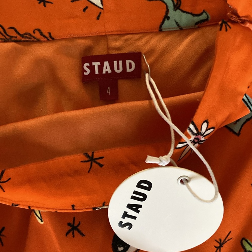 STAUD Orange Printed Two-Piece Maxi Set - Picture 12 of 14